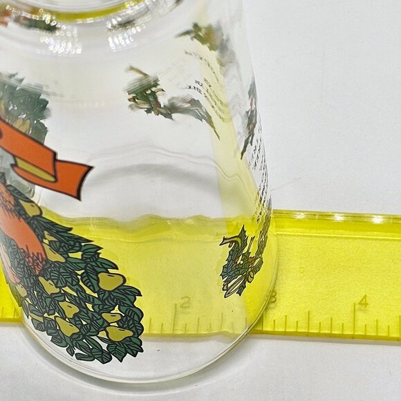 6th Day Drinking Glass from 12 Days of Christmas Set 5.5" TS &T Indiana Glass - Picture 9 of 10